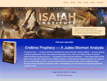 Tablet Screenshot of isaiahinstitute.com